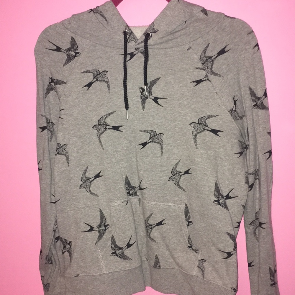 Super cute bird hoodie worn once